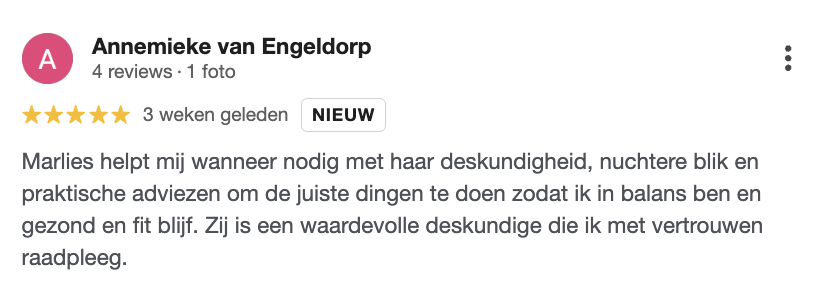 review-kinesiologie Review Centrum voor Kinesiologie